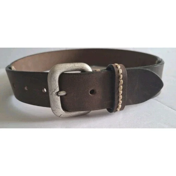 GAP Genuine Leather Belt Size 26 Brown Women's Made In USA Equestrian - Picture 2 of 9